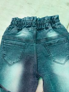 Kids Jeans with Mickey Mouse Embroidery
