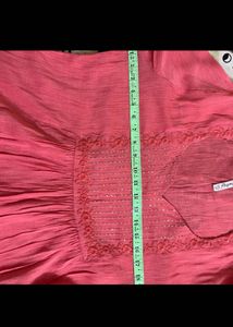 Sequined Kurta with Flared Sleeves