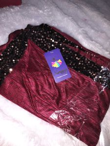 brand new saree with stitched blouse