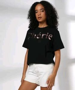 Black "Cherie" Graphic Tee 🐦‍⬛🛍️