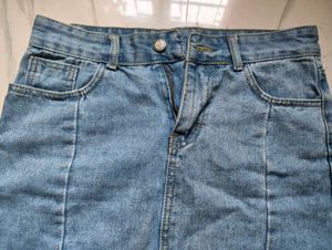 Denim Mini Skirt