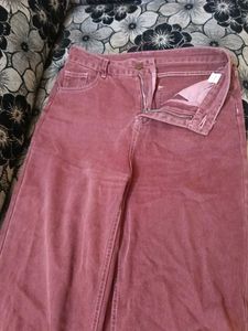 Wide Leg Brown Denim Jeans