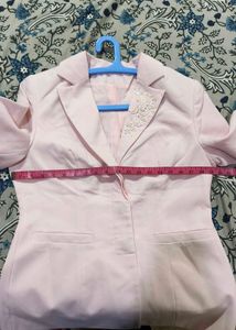 Women's Embellished Pink Blazer