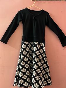 Beautiful Western  Black &amp; White Dress