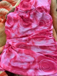floral sleeveless dress