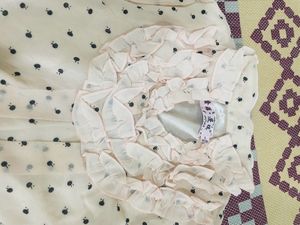 Very Pretty Unused Partywear Polka Dots Long Top