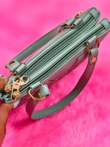 Mint Green Floral Bag