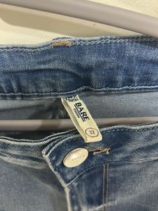 Bare Denim Stylish Blue Jeans with Side Stripe