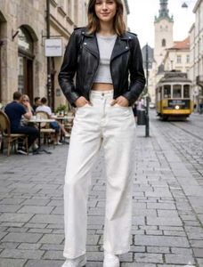 Classic Denim White Jeans