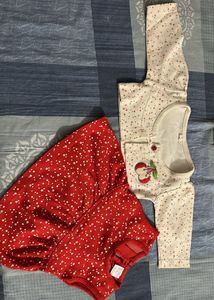 Adorable Cherry Print Baby Dress