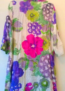 Vibrant Floral Tunic Top