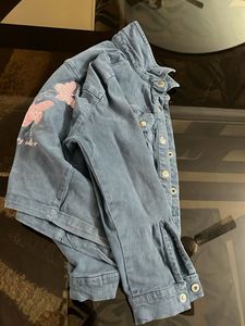 Denim Overalls &amp; Jacket Set
