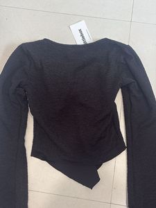Littlebox Chic Black Textured Long Sleeve Top