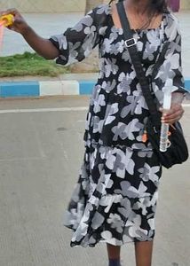 Floral Print Midi Dress