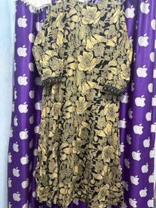 Elegant Floral Print Kurta Set