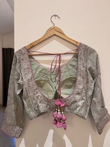 Embellished Blouse to wear with saree or lehenga