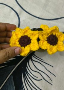 Handmade Sunflower Hair Clip