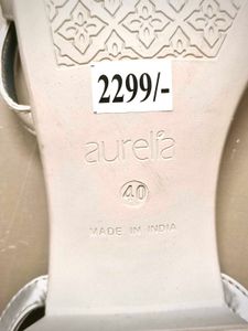 STUNNING &amp; NEW: Aurelia Silver Block Heels