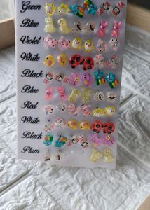 Adorable Cartoon Stud Earrings Set no less plz