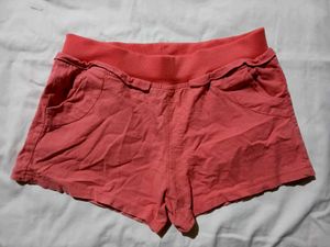 Coral Casual Shorts