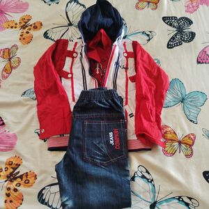 Kids Jeans &amp; Jacket Set
