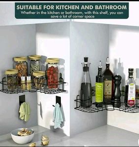 Bathroom Corner Shelf | Wall Mounted Storage Rack