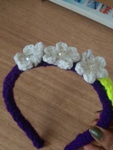 Handmade Crochet Flower Headband