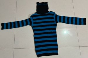 Striped Turtleneck Sweater