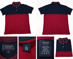 Arrow Polo Shirt - Navy &amp; Red