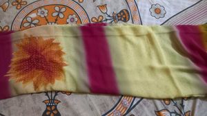 Vibrant Floral Print Saree