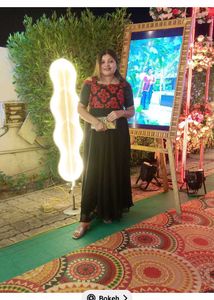 Elegant Black Embroidered Gown