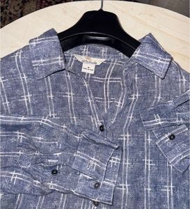 🇨🇳 imported Blue Plaid Tunic Shirt