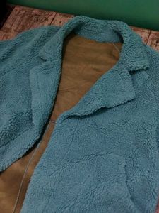 Cozy Teal Teddy Coat