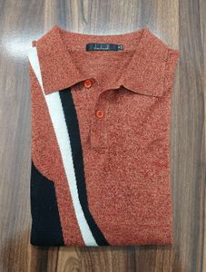Men Orange Polo Shirt