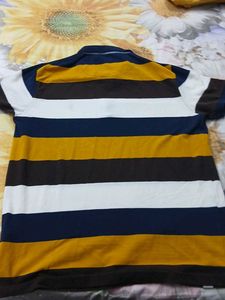 Louis Philippe Striped Polo Shirt