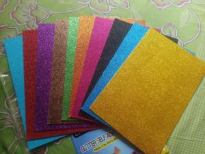 Colorful Glitter Foam Sheets for Crafting
