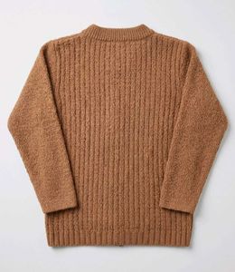 Cozy Brown Knit Cardigan