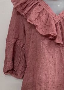 Blush Pink Blouse Top