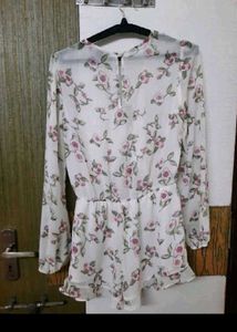 Floral Print Romper