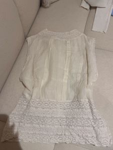 ZARA lace sleeveless blouse