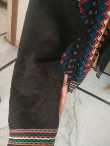 Colorful Zigzag Patterned Cardigan