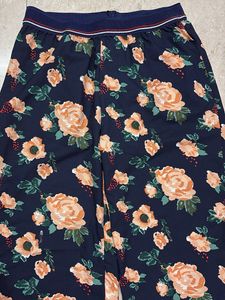 Floral Wide-Leg Pants