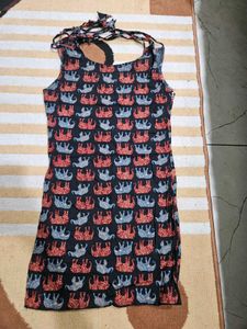 Chic Elephant Print short kurti