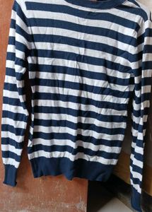 Striped V-Neck Sweater
