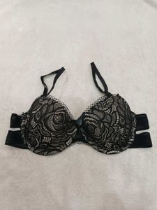 Black Lace Padded Bra