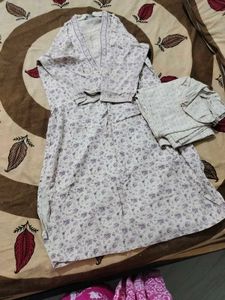 Floral Print Kurta Set