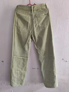 Green Straight Leg Jeans