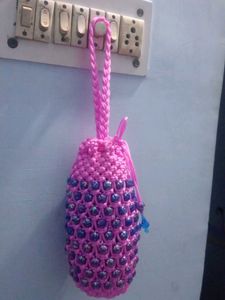 Handmade Beaded Crochet Pouch