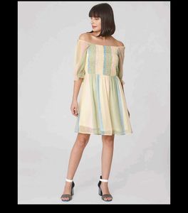 Pastel Striped Midi Dress