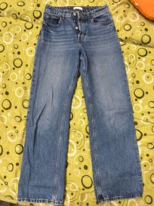 H&M Blue Wide Leg Jeans